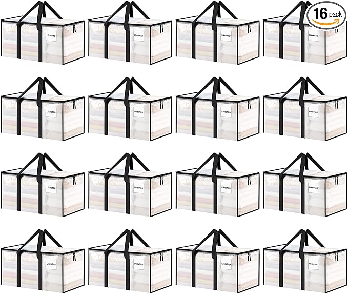 16 Pack Extra Large Heavy Duty Moving Bags, Reinforced Handles & Heavy-Duty by ukeetap