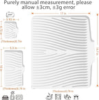 Silicone Dish Drying Mat for Kitchen Counter, Dish Drying Pad, Non-Slip Drain - Image 2