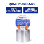 ADHES Premium Aluminum Foil Tape, 4 Inch x 164 Feet, Heat Proof Tape Withstand - Image 3