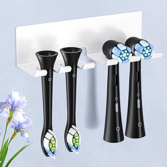 Electric Toothbrush Head Holder, Toothbrush Holders Wall Mounted, Electric by WelcometotheYAYINLI