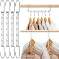HOUSE DAY Space Saving Hangers for Clothes 6 Pack, Heavy Duty Hanger Organizer by HOUSEDAY