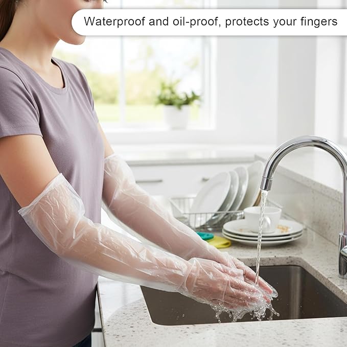 Long Sleeve Cleaning Gloves - Image 7