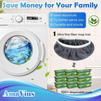 8 Pack Reusable Microfiber Mop Pads Compatible - Image 4