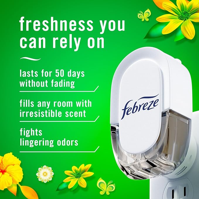 Febreze Plug-In Air Freshener, Odor-Fighting Scented Oil Refill, Air Fresheners - Image 2