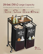 VASAGLE Laundry Sorter, 29 Gal. Laundry Hamper Basket - Image 3