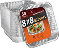 Aluminum Pans 8x8-50 Pack Disposable Baking Pans, 8 Inch Square Tin Foil Pans by Unknown