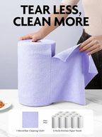 Fantasticlean Microfiber Cleaning Cloth Roll -75 Pack, Tear Away Microfiber - Image 2