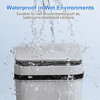 Smart Touchless Bathroom Trash Can 2.2 Gallon Automatic Motion Sensor Rubbish - Image 2