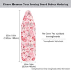 Heart Design Ironing Board Cover and Pad 15 x 54 Thick Padding - Image 5