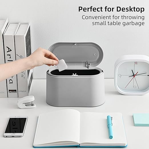 SUBEKYU 0.5 Gal Mini Countertop Trash Can - Image 5