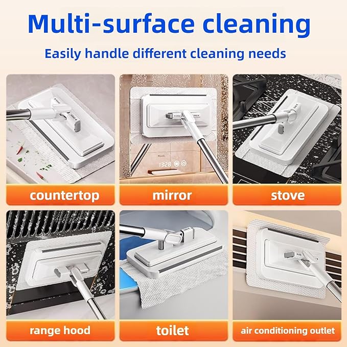 Clip on Mini Mop for Kitchen Counter & Floor – No Wash & Cloth Changing Lazy - Image 8