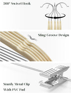 Cozymood Velvet Skirt Hangers 36 Packs Ultra Thin Hangers - Image 3