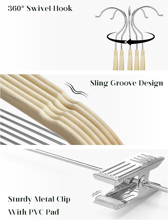 Cozymood Velvet Skirt Hangers - Image 3