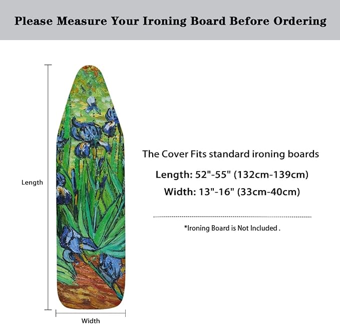 Van Gogh Starry Night Ironing Board Cover and Pad Standard Size Heavy Duty - Image 6