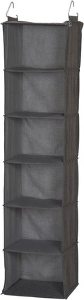 Household Essentials 6-Shelf Linen Hanging Closet Organizer by HouseholdEssentials