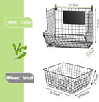 X-cosrack Metal Wire Basket Wall Mount, 3 Tier Wall Storage Basket Organizer - Image 7