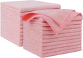 AIDEA Microfiber Cleaning Cloth Pink 20PK, Microfiber Towels by AIDEAHOME