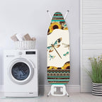 GLENLCWE Tribal Stripe Ironing Board Cover, Hippie Dragonfly Sunflower Iron - Image 3