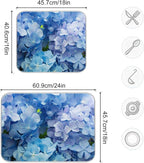 Tarity Blue Hydrangeas Dish Drying Mat - Image 3