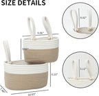 YAHUAN Cotton Hanging Basket for Organizing Hanging Wall Basket - Image 3