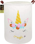 HUNRUNG Laundry Hamper, Large Canvas Fabric Lightweight Storage Basket Toy by HUNRUNG