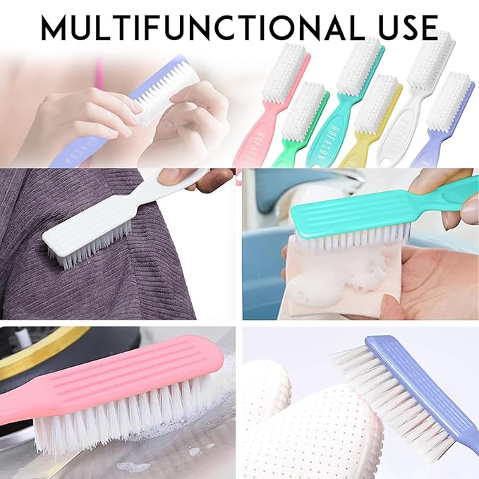 HOFASON 6 Pack Nail Brush for Cleaning Fingernails, Nail Brush Handle Grip - Image 7