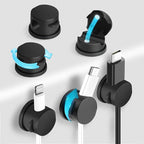 6pcs Magnetic Cable Clips, 360° Swiveling Adhesive Cable Organizer by Unknown