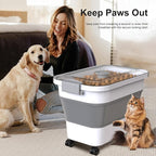 Dog Food Storage Container, 15-23 Lbs Collapsible Dog Food Container - Image 6