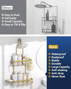 YASONIC Shower Caddy Hanging, Never Rust Shower Organizer Hanging, Aluminum - Image 9