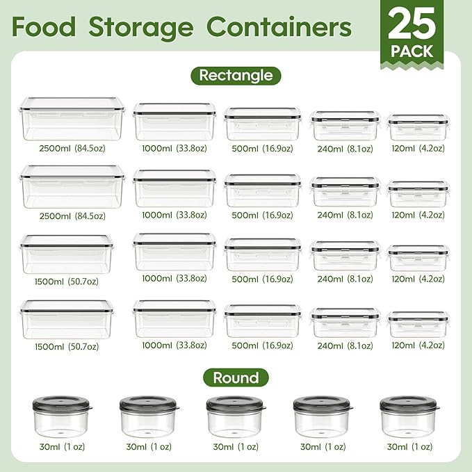50-Piece Food Storage Containers - Image 2
