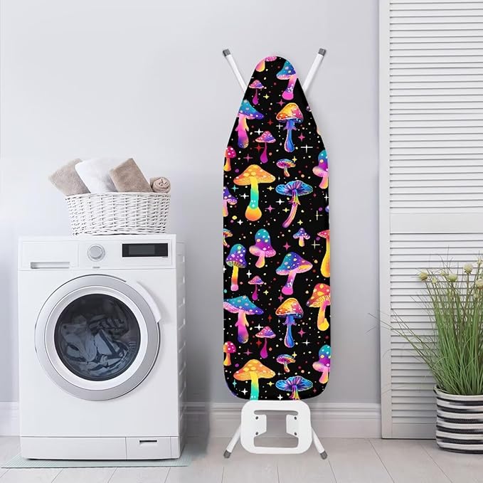 Sprowallow Shining Mushroom 15x54 Ironing Board Cover and Pad, Iron Scorch - Image 4