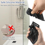 Shower Drain Hair Catcher, Square Silicone Shower Drain Cover - Image 6