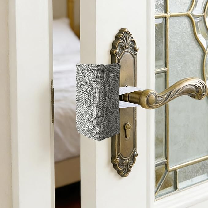 Door Silencer Door Latch Covers Padded Cushion Quiet Closer Door Lock Cover by WARMTONE