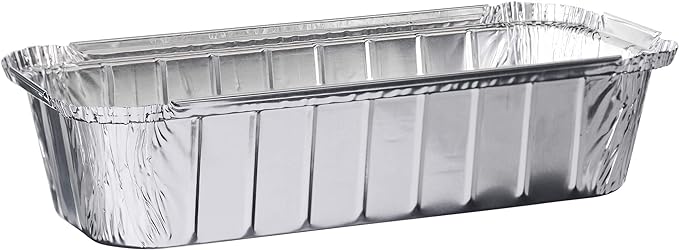 PLASTICPRO [3 Lb 10 Pack Disposable Loaf Pans Aluminum Tin Foil Meal Prep by PLASTICPRO