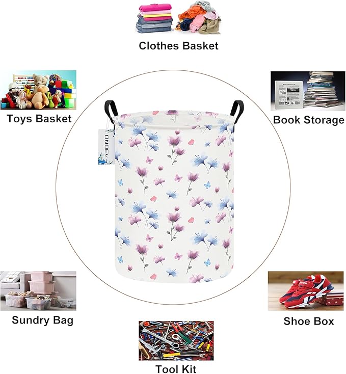 Round waterproof laundry basket, laundry Hampers - Image 3