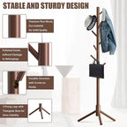 Haddockway Wooden Coat Rack Stand - Image 3