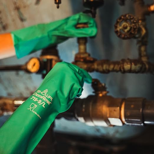 SHOWA 719 Nitrile Unlined Chemical Resistant Safety Glove - Image 5