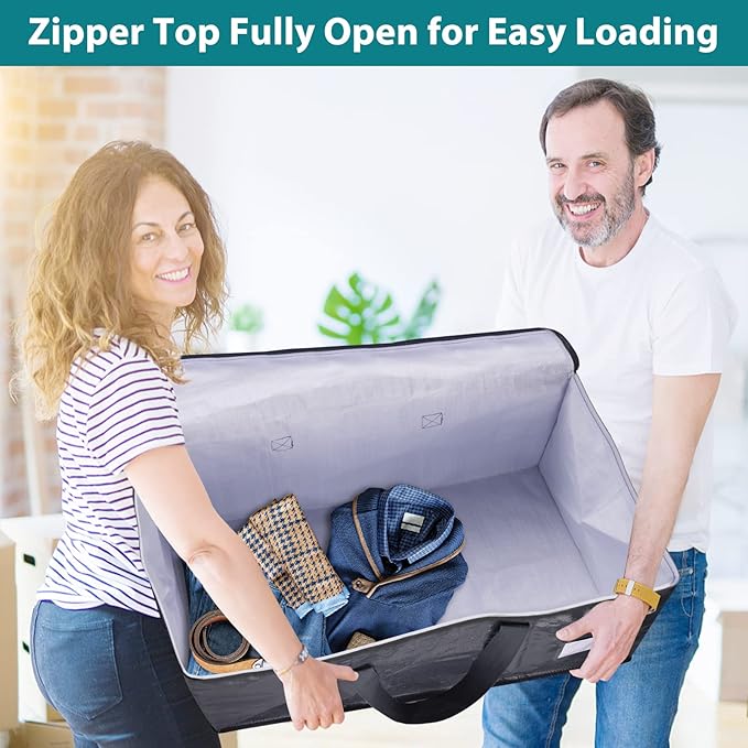 Moving Bags Heavy Duty with Strong Zippers and Handles Collapsible Moving - Image 4