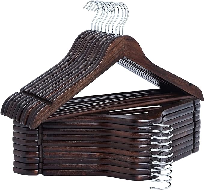 StorageWorks Wooden Hangers 20 Pack, Wood Coat Hangers by StorageWorks