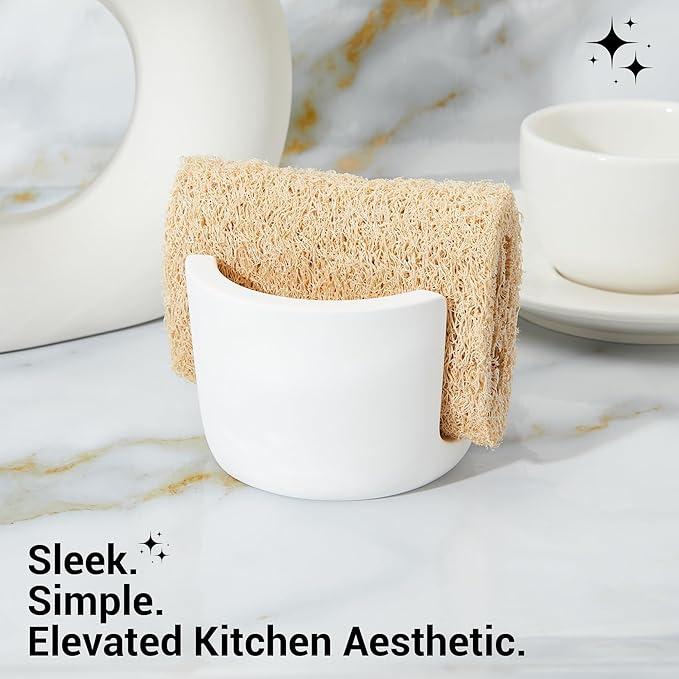 Diatomite Sponge Holder for Kitchen Sink Counter, Quick Drying, Fast Water - Image 3