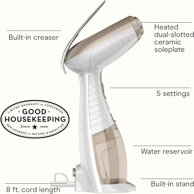 Conair Turbo Extreme Steam Hand Held Fabric Steamer, 15 min, 7.3 oz - Image 2