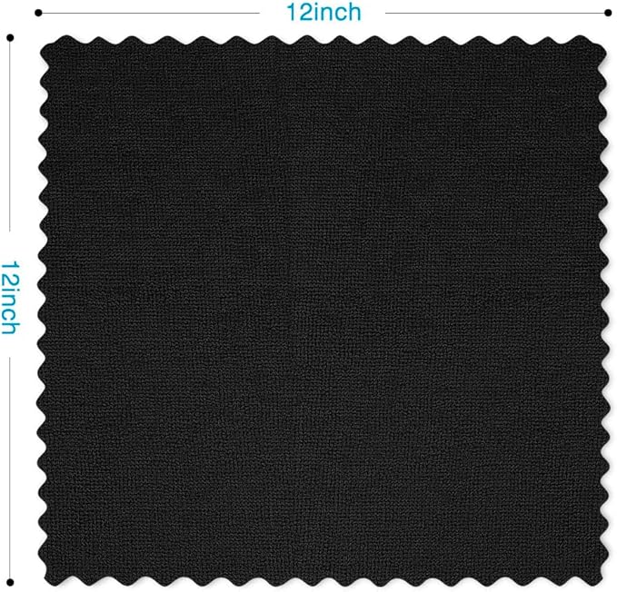 Orighty Black Microfiber Cleaning Cloth, 24 Pack Highly Absorbent Cleaning Rags - Image 6