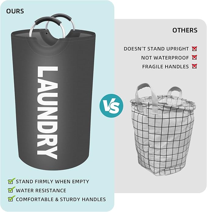 StorageRight 75L Large Laundry Basket, Laundry Hamper, Dirty Clothes Hamper - Image 4