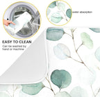 Green Leaves Dish Drying Mat 16x18 - Image 2