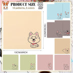 WILLBOND 20 Pcs Microfiber Cleaning Cloth Cute Dog Design Microfiber Cloth Soft - Image 3