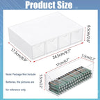 BTSKY 1 Pack White Acrylic Battery Storage Organizer - Image 3