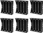 6pcs 18650 Battery Case Holder 4 Slots X 3.7V 18650 Battery Storage Box by Coliao