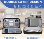 Electronics Organizer Travel Bag, Small Cable Organizer Case Waterproof - Image 6