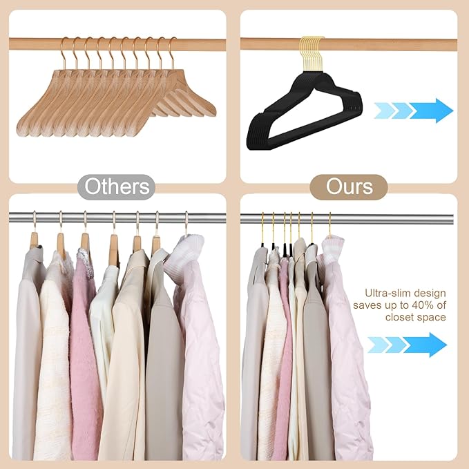 TIMMY 36-Pack Velvet Hangers - Image 6