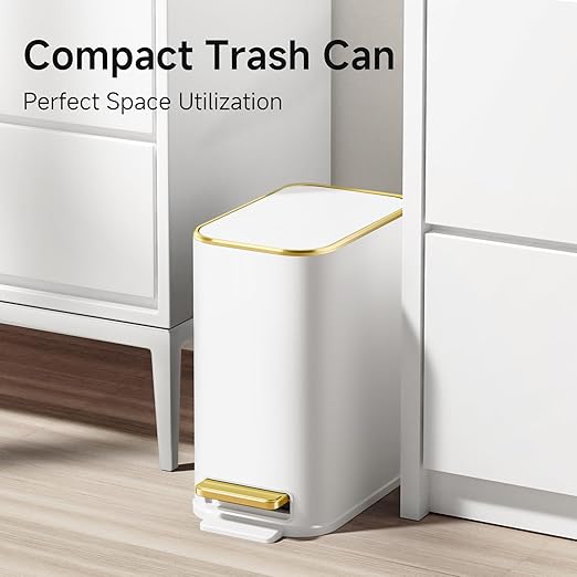 TIPGO Small Bathroom Trash Can - Image 3